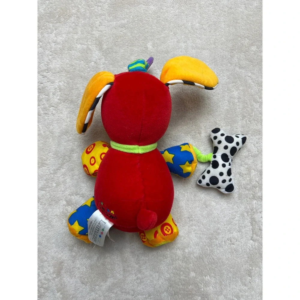 VTG Rare Lamaze Baby Einstein Pup Squeak Puppy Rattle Squeak Plush Toy 13.5